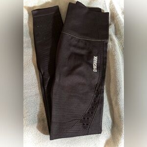 NEW Women’s Gymshark Black Perforated Design Leggings